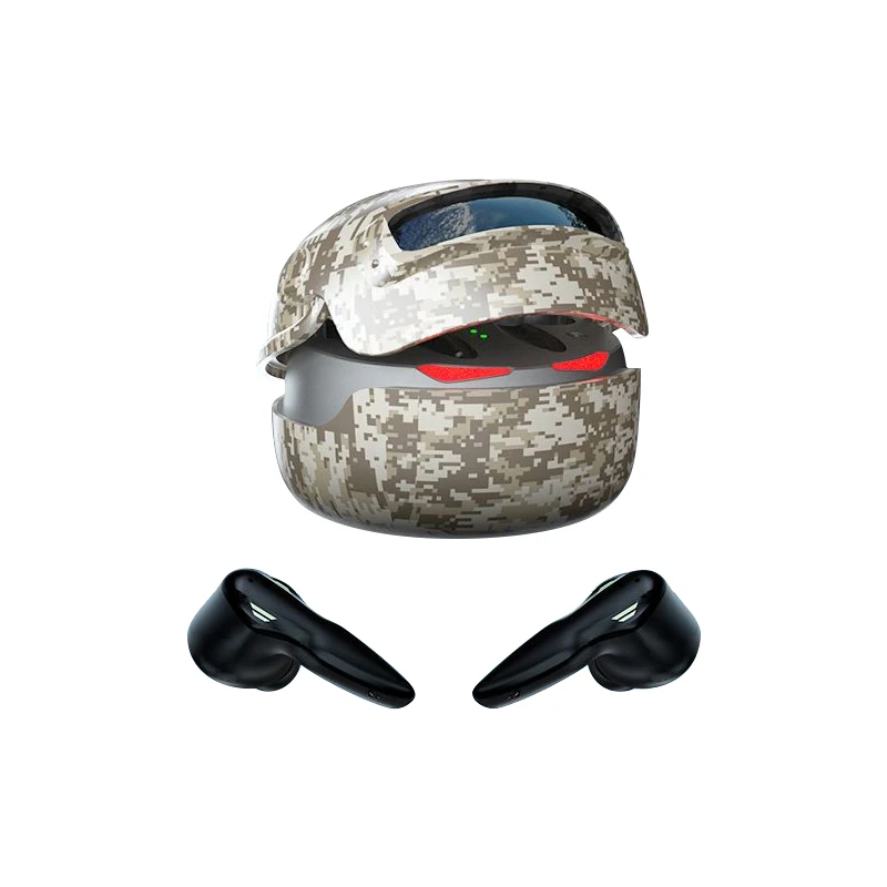 Custom Helmet Style Cartoon IPX6 In Ear Earbuds Buds Earphone Wireless Bloototh Headphone Waterproof Bloothooth Tws Earpiece