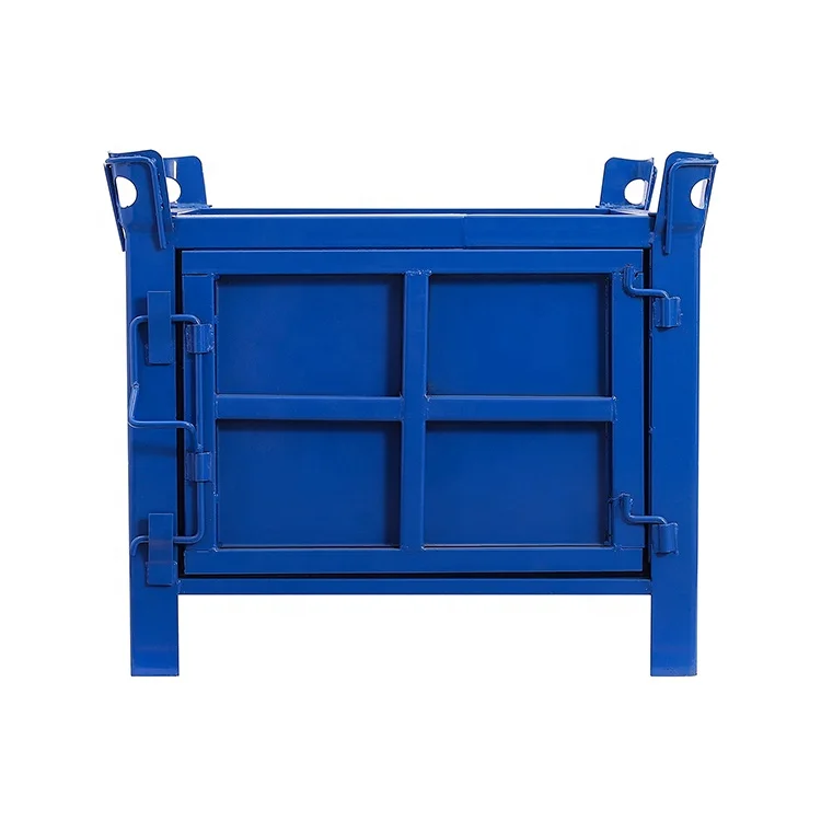 Heavy 1200kg Global Factory Warehouse Customized Steel Pallet Folding Storage Cage Logistics Korean Turnover Box Metal Pallet