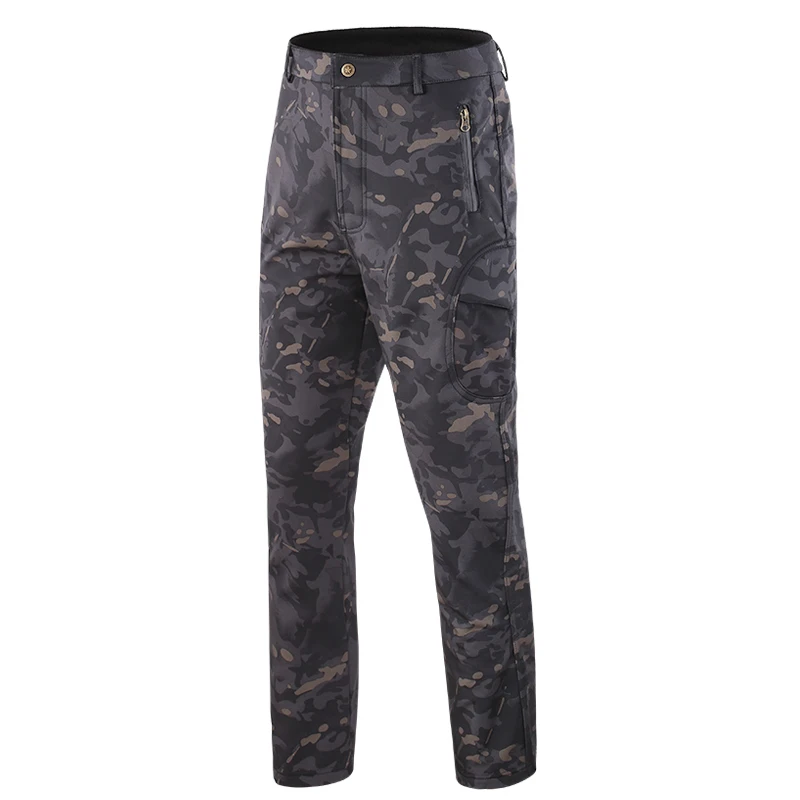 CP Black outdoor sports Men Camouflage Tactical Softshell pants hunting softshell pants