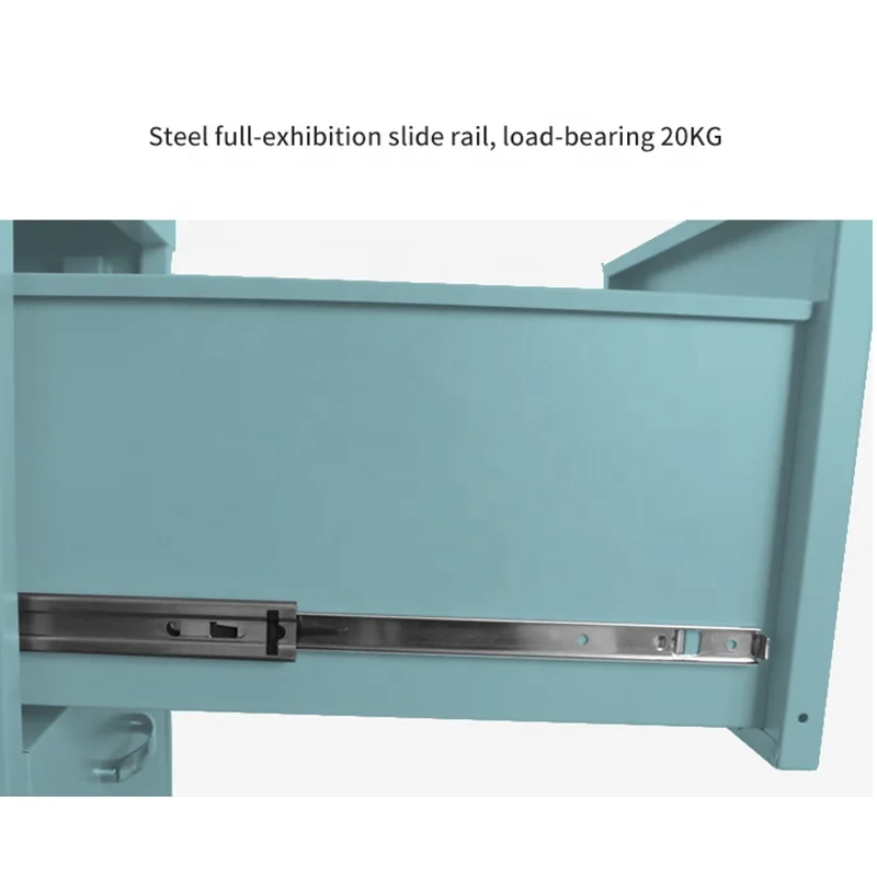 New Metal Cabinet Living Room Furniture Steel  Storage Wine Display Sideboard steel 3 drawers storage wardrobe