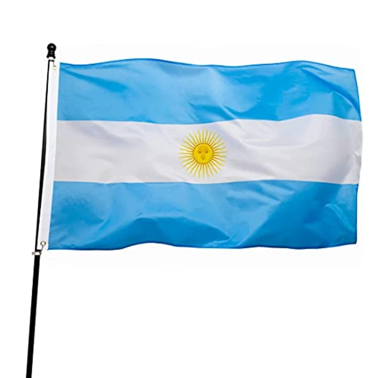 3x5 ft Argentina Bandera 90x150cm Argentina Flag Outdoor All Country National Flag Banner Bandera Argentina