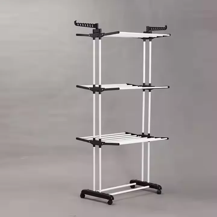 Iron Clothes Storage Racks with Hangers of Clothing Rack for Boutique