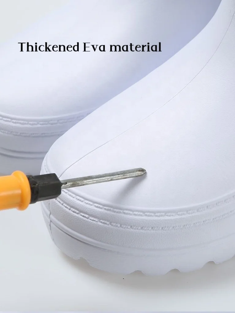 Rain Boots Work Boots Unisex Midi Rain Shoes 5 Pairs Winter Boot Cover Non-slip Plastic Toe Safety Eva 2023 Wholesale Waterproof