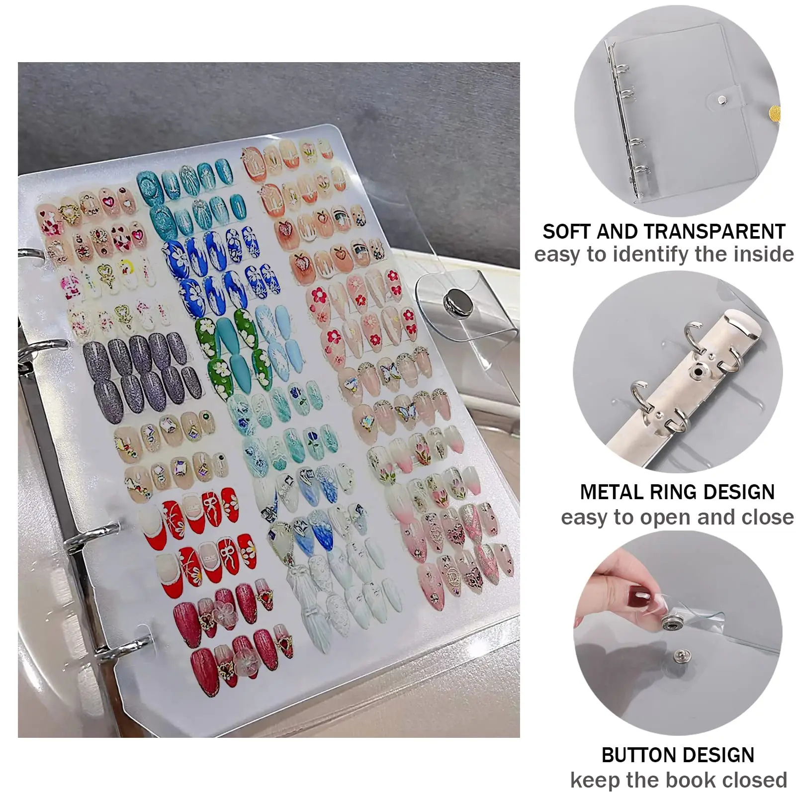 design tech appointment practice polish sketch sample storage organizer art swatches chart nail color display book with tape