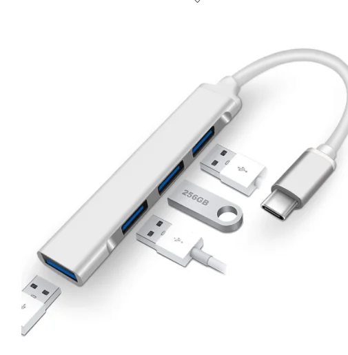 High-speed Transmission USB Type-C to USB 3.0 Hub Splitter 4 in 1 Multifunction  USB 2.0 Adapter Compatible With Mac Pro