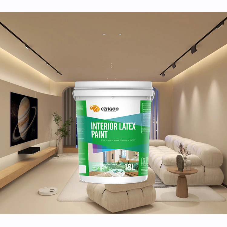 CINGOO Quality Colorful Paint Environment Friendly Interior Latex Emulsion Wall Paint for School