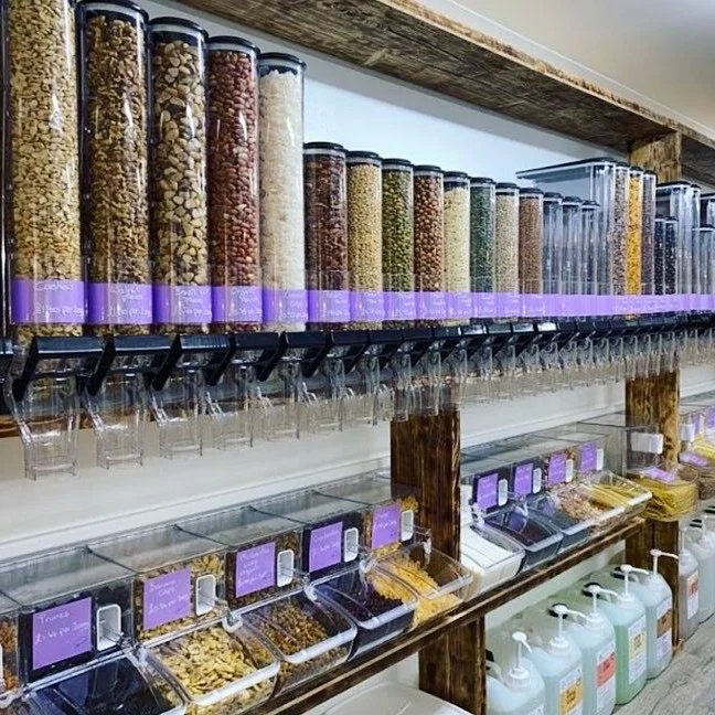 Пластиковое оборудование для буфета отеля/двойной стеклянный диспенсер сухих