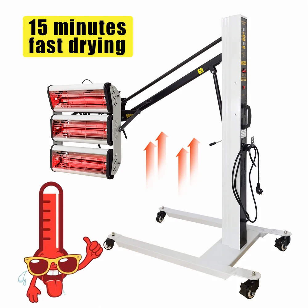 infrared heater lamp for curing powder paint 2000w shortwave infrared paint lamp infrared paint heater