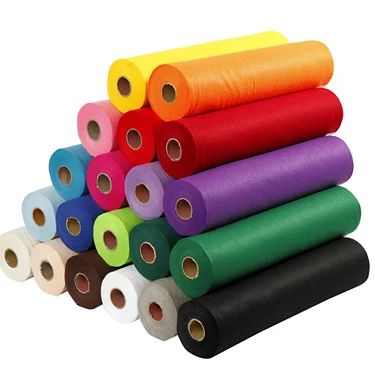  Colorful Thick 1mm-5mm 100% Polyester Needle Punched Nonwoven Fabric DIY
