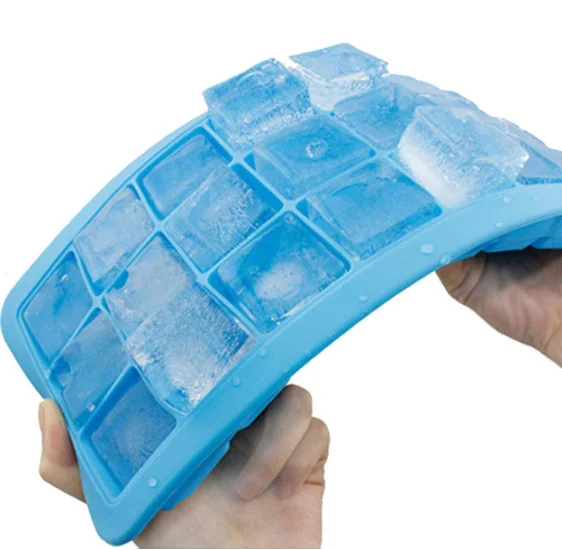 21 Ice Cubes Honeycomb Ice Cube Tray Popsicle Molds Silicone Ice Mold Divided Trays with PP Lids