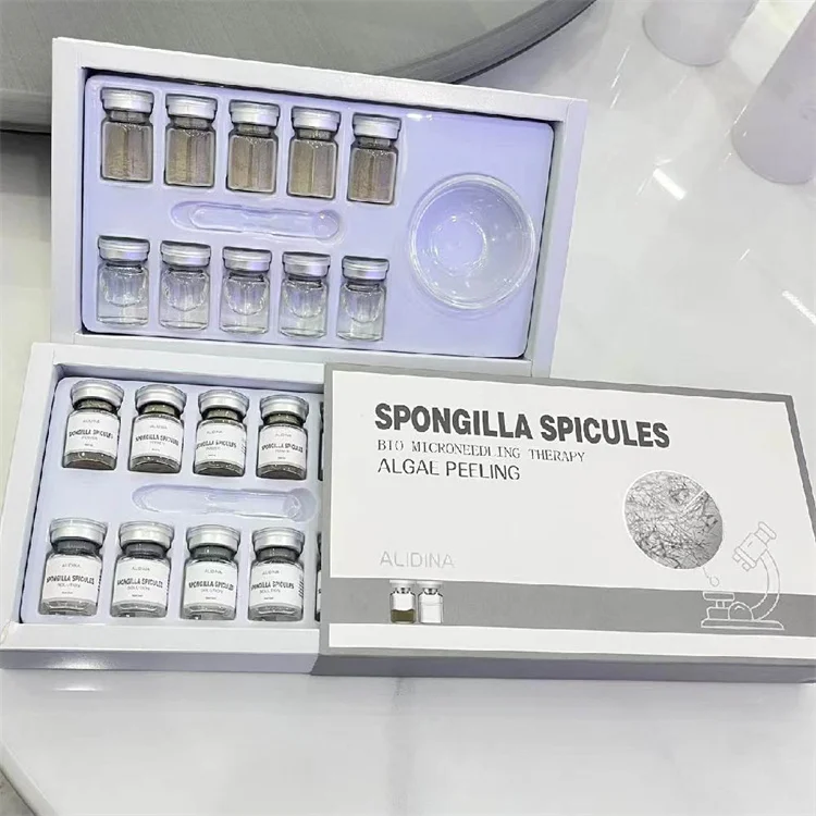 Биомикронидлинг Spongilla Spicules биомикронидлинг терапия акне удаление водорослей шелушение натуральные водоросли отслаивание маска порошок