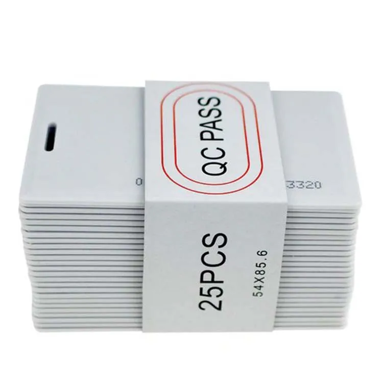 25pcs One Packing RFID WG 26bits Smart Clamshell Card 125Khz ISO11784/5 PVC Blank White Card