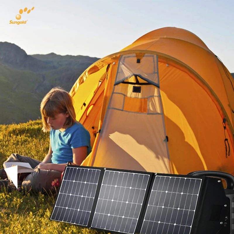 amorphous silicon solar panel 120w folding solar mobile charger for phone