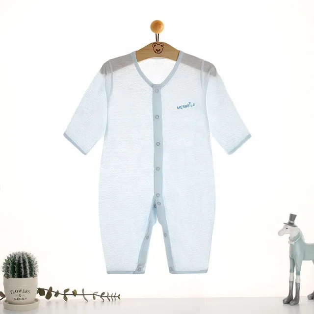 
Bamboo Baby Clothes Romper Kids Clothes 0-3 Months Comfortable For Summer Summer Wear Clothing High Quality Long Sleeve Jumpsuit 