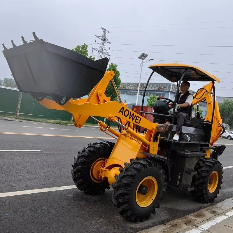 1ton 2ton 3ton 4 ton 5 ton front end hydraulic wheel loader agricultural loader backhoe loader