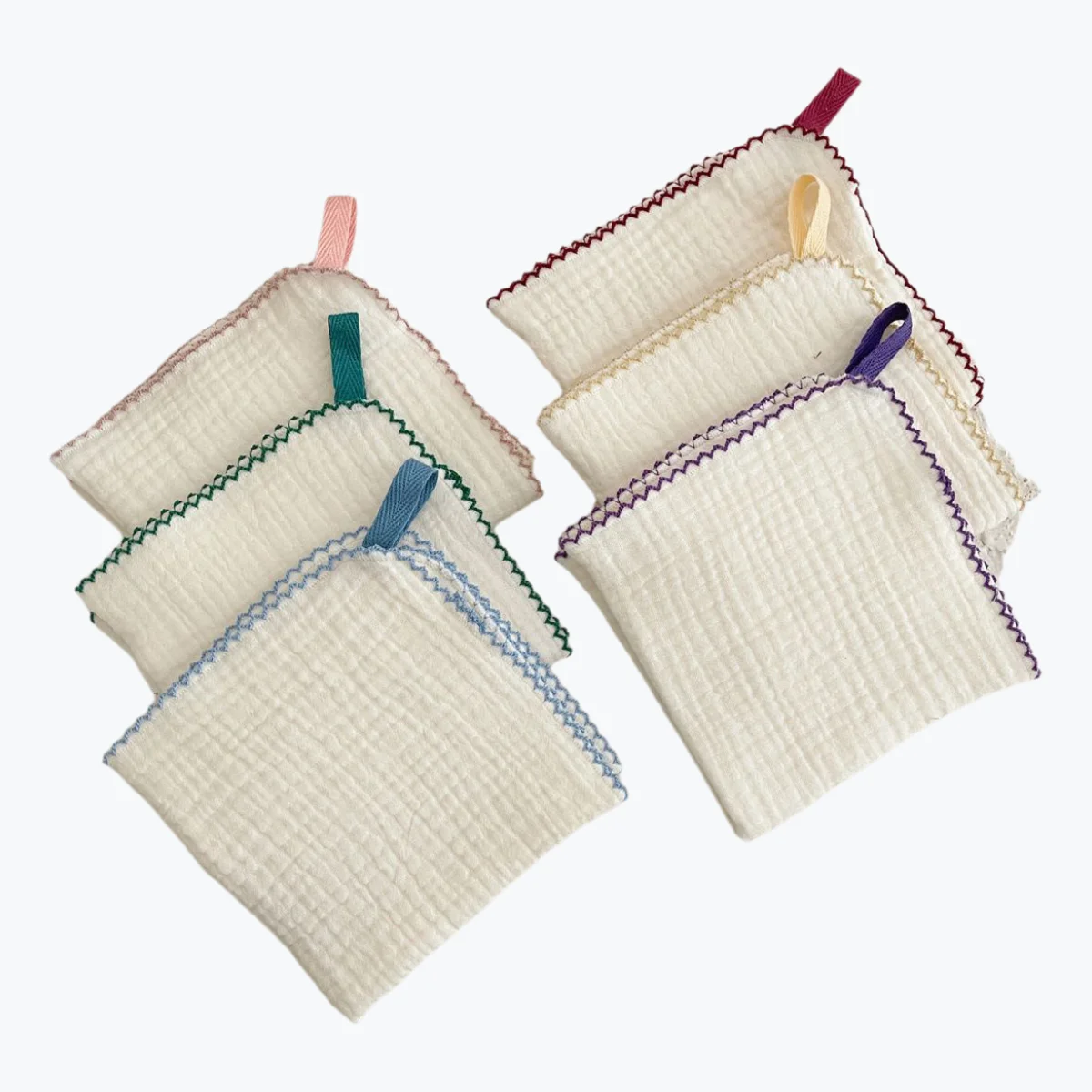 Wholesale cotton super soft face wash towel baby bath towel children kindergarten hand wipe small handkerchief 2 pieces set