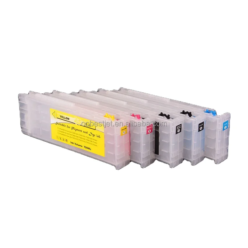 700ML/PC T6891-T6894 Empty Refillable Ink Cartridge With Chip For Epson Sure Color S30670 50670 Printer