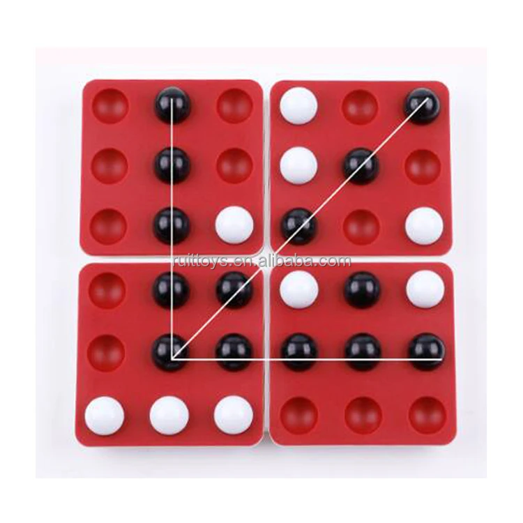 Children Intellectual Two Mind Twisting Game French Pentago Chess Board Game