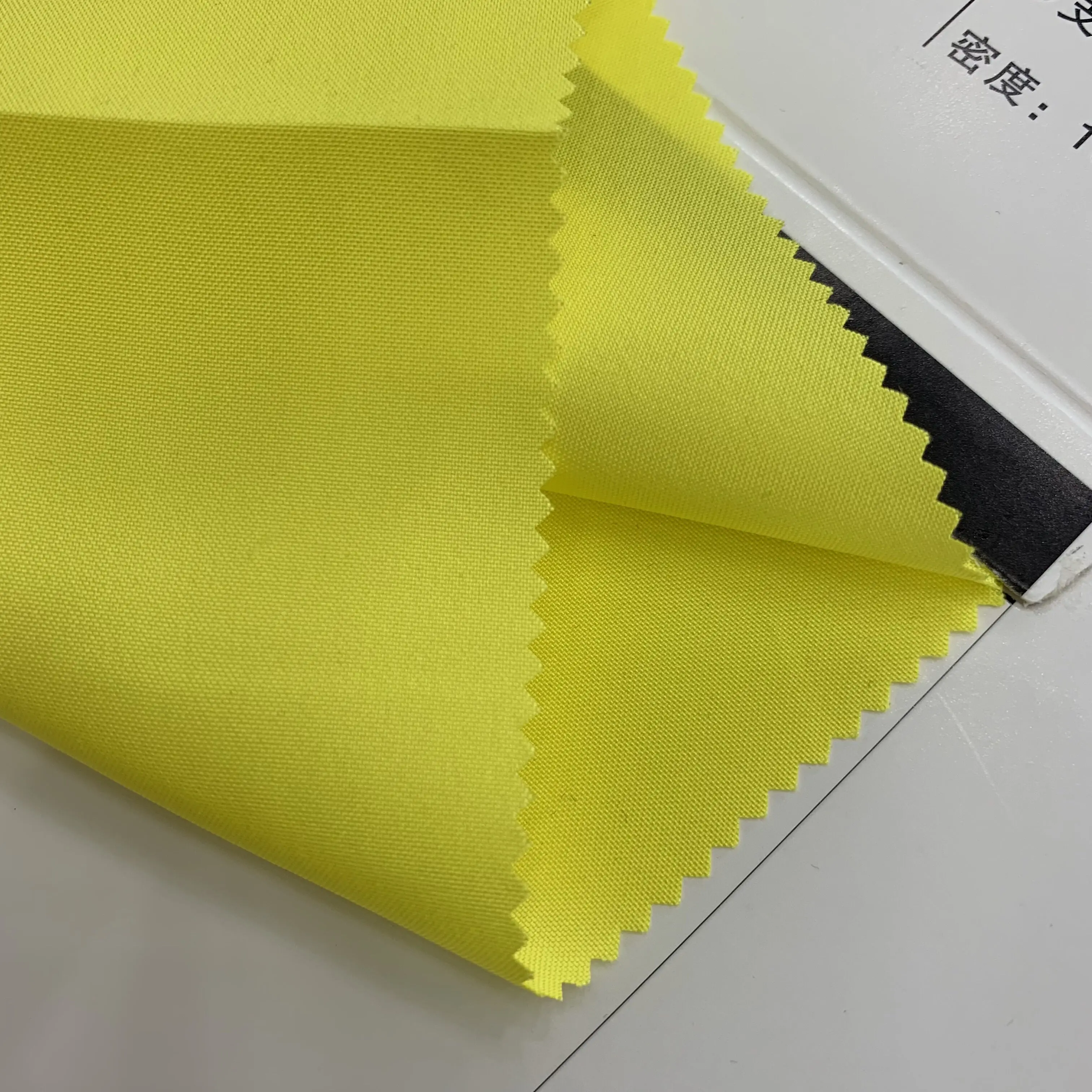 In stock solid waterproof 100% recycled polyester 100D 4 way strength plain pongee fabric for jacket