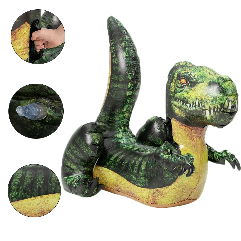 Dinosaur Simulated Animal Kids Water Fun PVC Inflatable Ride-on Pool Float Rider Toy For Swimming Play