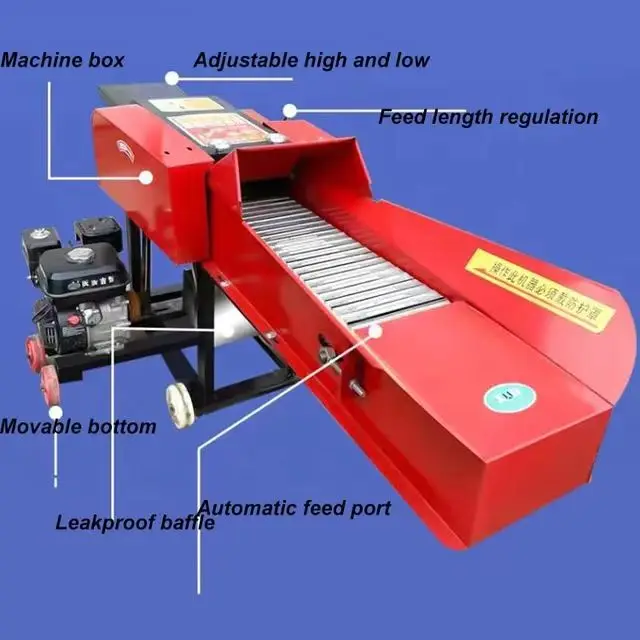 Multifunctional Chaff Cutter Wet and Dry Small Cutting Machine Feed Cutter Mill Machine Sheep and Cattle Breeding
