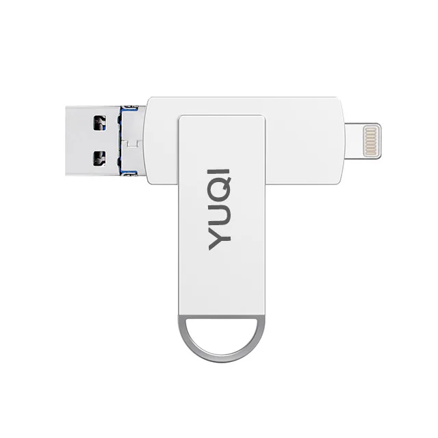 
YUQI usb flash swivel full capacity 3.0 chip 8gb 16gb 32gb 4 in 1 64gb usb memory 