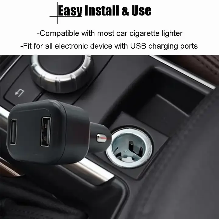 4G/2G Car Charger Vehicle GPS Tracker Anti-theft Remote shut engine Dual USB Fast Charge GPS Tracking Device Free Platform