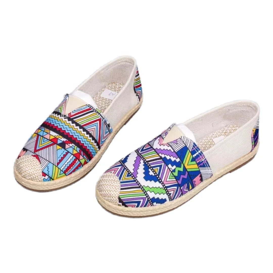 Fashion Women Printing Shoes Breathable Slip On Classic Casual Walking Sneakers for Ladies