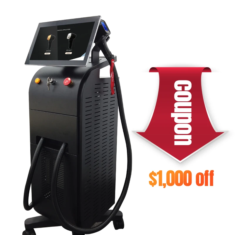 Lufenbeauty diode laser 755 808 1064 ice titanium laser hair removal diode laser hair removal 808nm machine epilation salon use