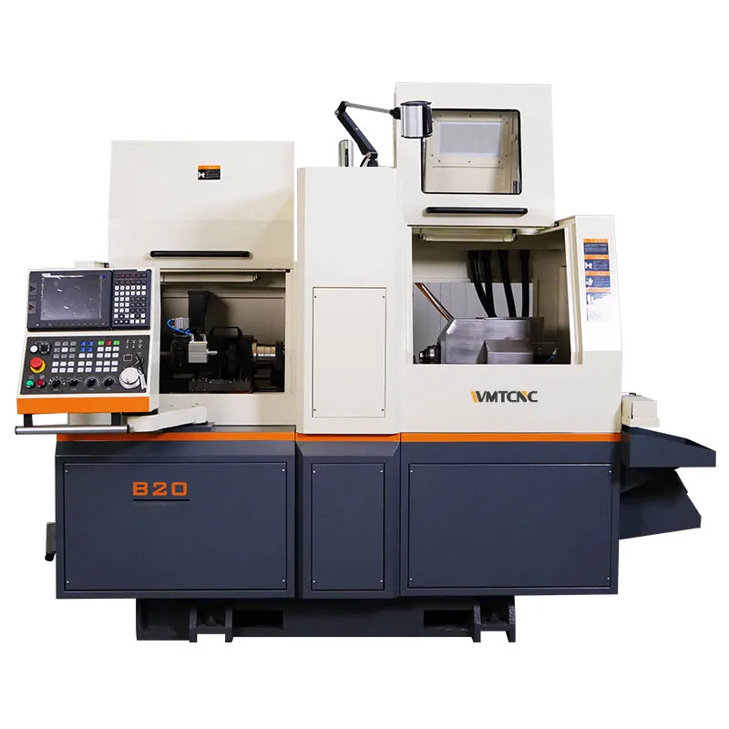 5 axis cnc lathe machine B20 dual spindle swiss type cnc lathe for pin