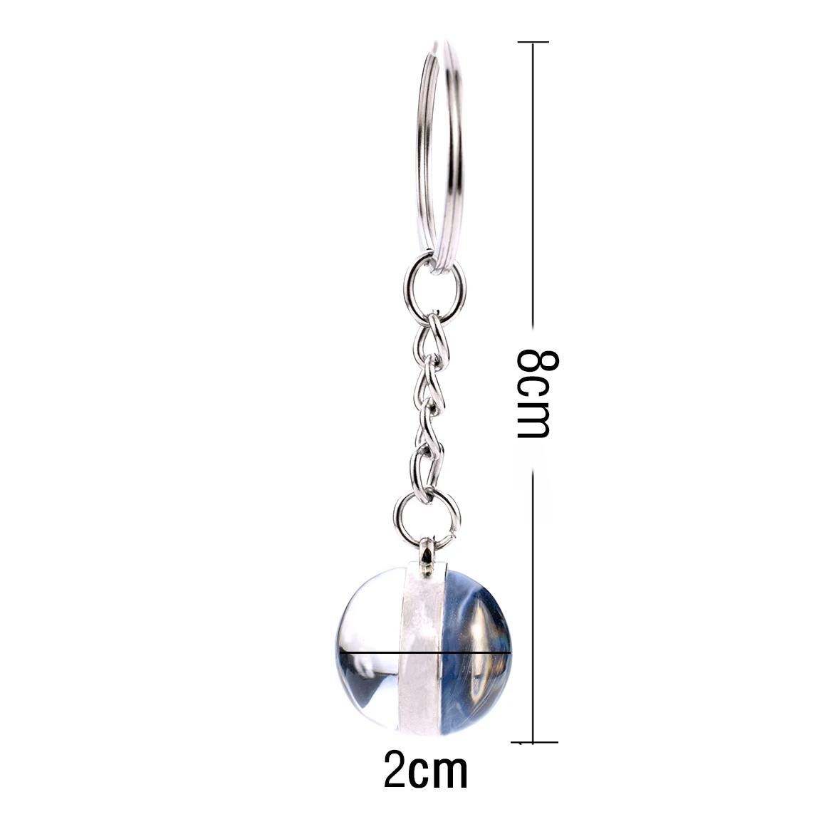 National Flag Key Chain Poland Czech Republic Slovakia Hungary Germany Austria Switzerland Liechtenstein Glass Ball Key Ring