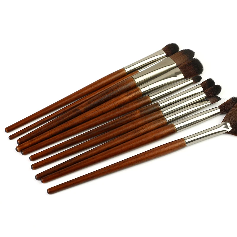 None Label Fluffy Makeup Brush Sets Custom Vendors 12PCS brown Brush Kit Professional Make Up Brushes 1 Set Wholesale 2020