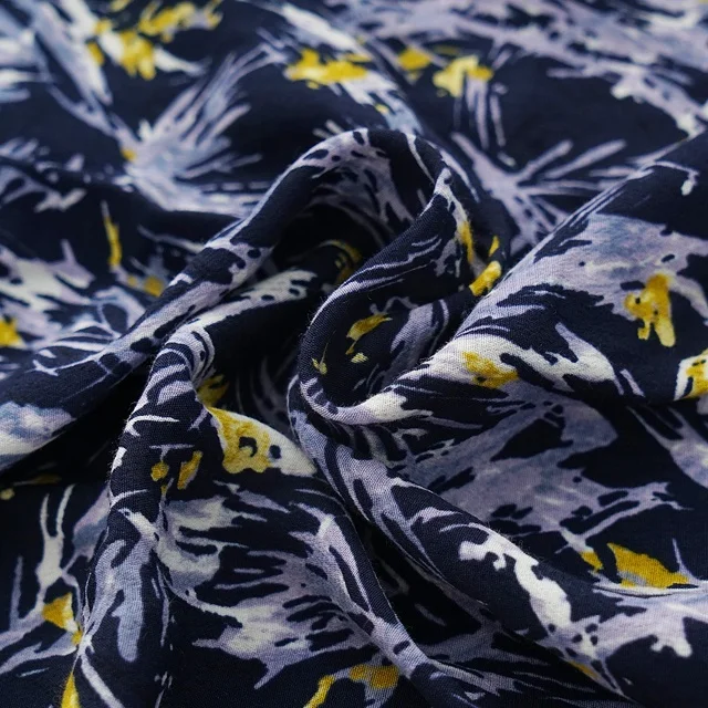 
2020 настраиваемая Высококачественная вискозная ткань 75D 100% для платья 