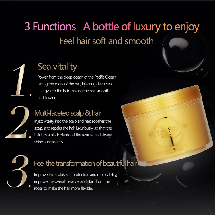 Naturally Salon Magic Gold Amino Acid Hair Mask Deep Nourishing Conditioning Treatment for Hydrating Dry and Damaged Hair