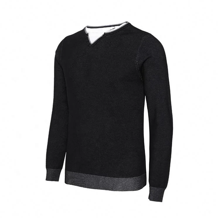 
Custom Knitted Sweater Winter Men Fashion Colorblock Sweater Stylish Sweater For Men 
