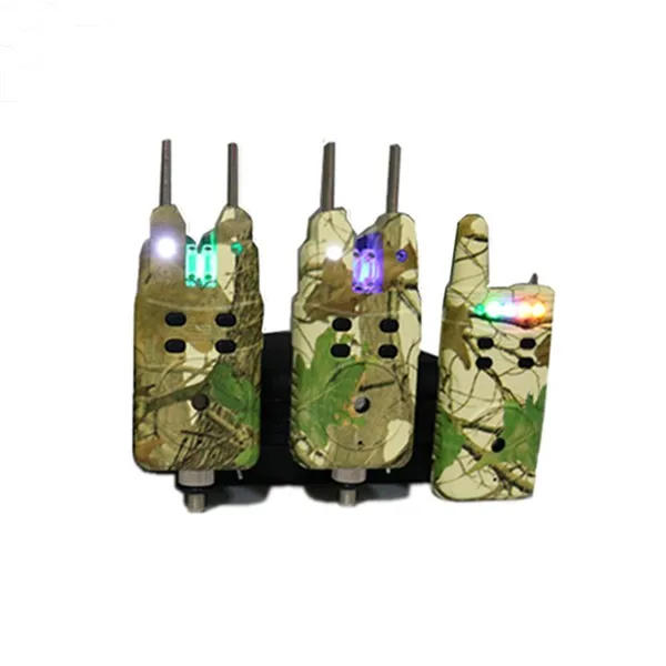 JZH-RF698 4+1 Camo customized logo Waterproof Wireless Fishing Bite alarm