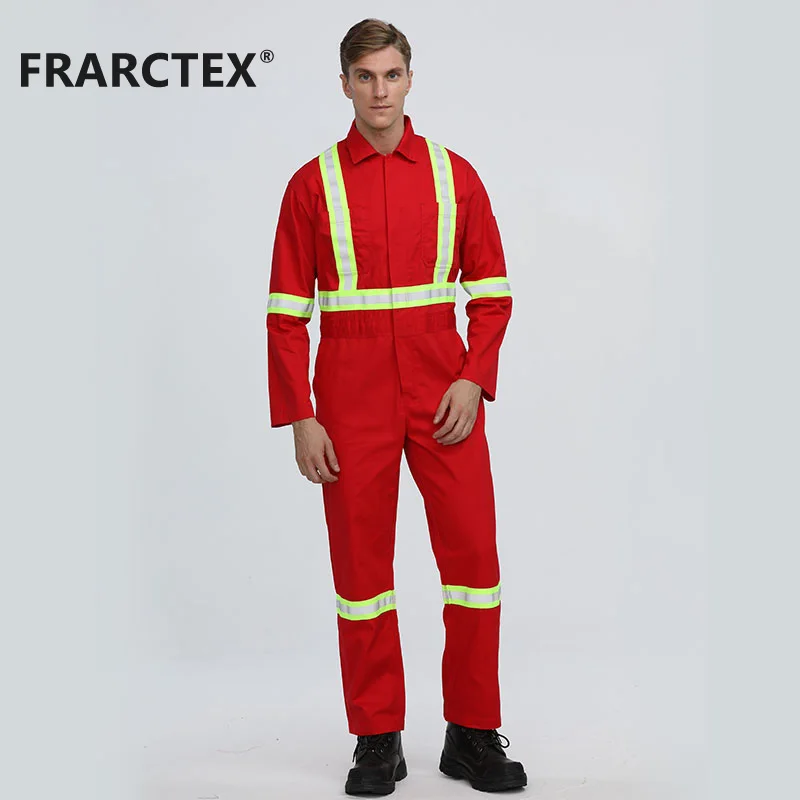 Supply Factory safety clothing coveralls flame retardant workwear for oil and gas coverall