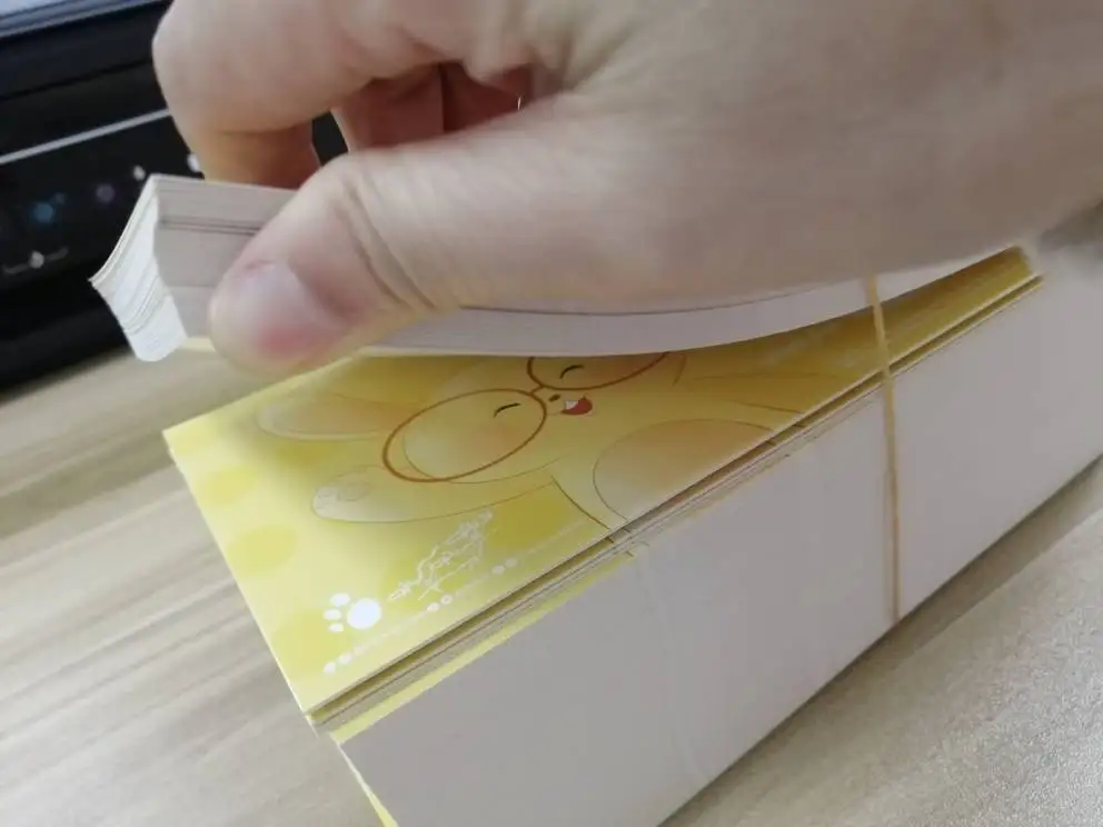 Customization fold thank you cards business card printing three fold flyer leaflet print greeting  PVC card