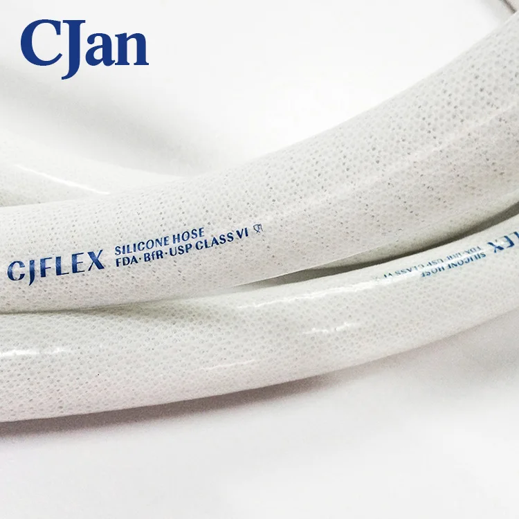 
CJFLEX food silicone wire tube food grade helix tube high temp silicone tube high temperature resistant silicone hose 