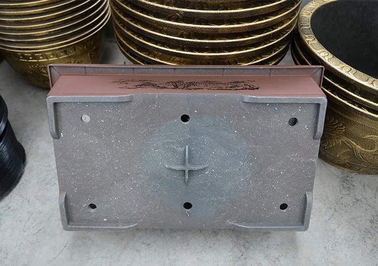 For bonsai lovers Large size rectangle Aluminum plastic garden tree pots enhanced material