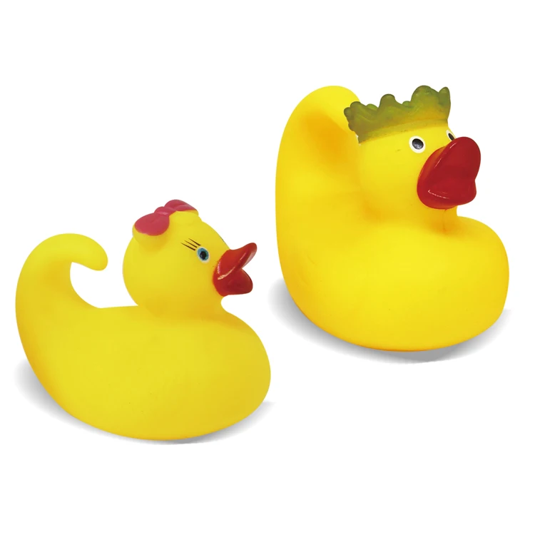
Baby bath toys mini rubber duck eco-friendly promotional yellow duck with sound 