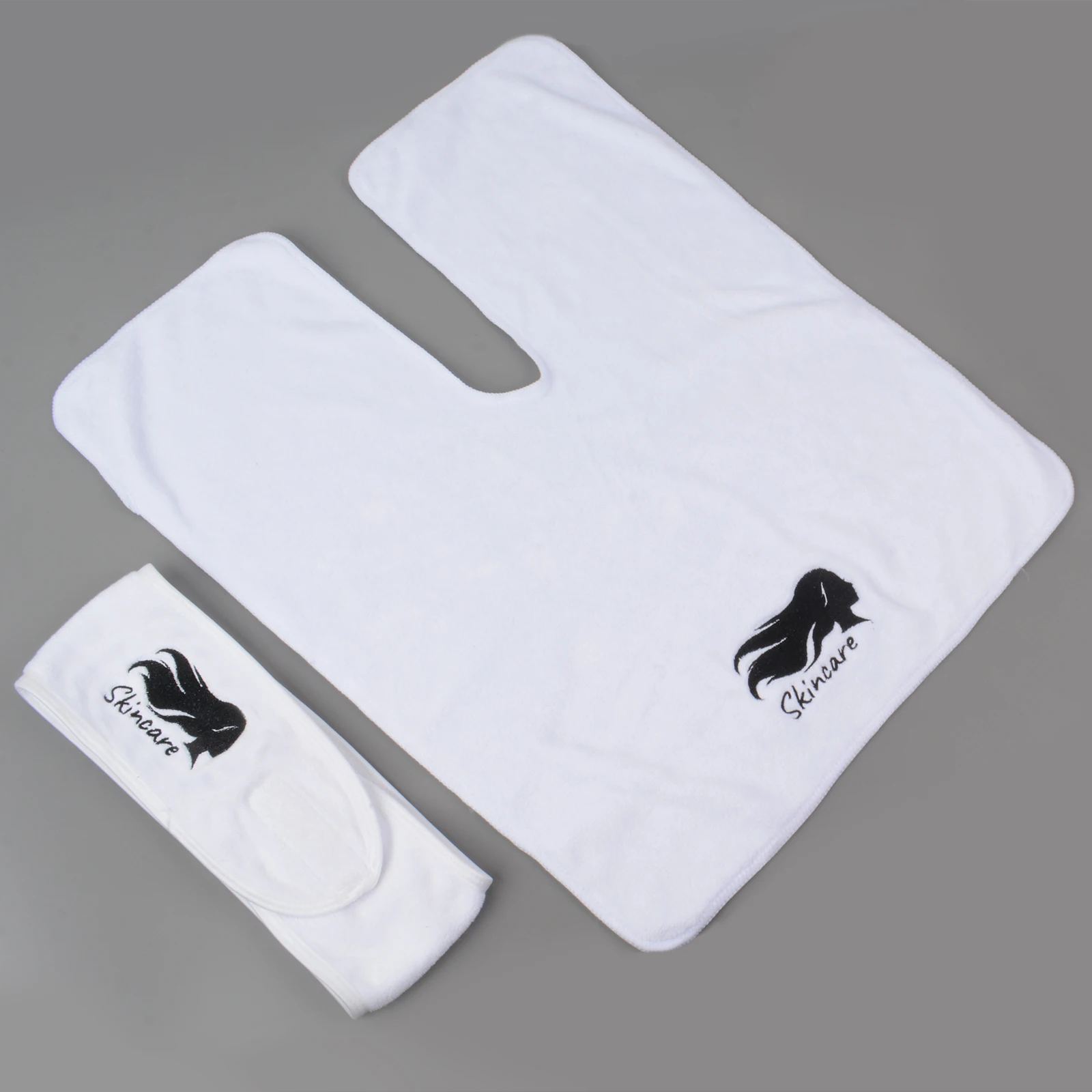 Wholesale Custom Logo Cover Turban Bath Bed Towel Beauty Bath Skirt Suit  Microfiber Beauty Salon Spa Towel Set