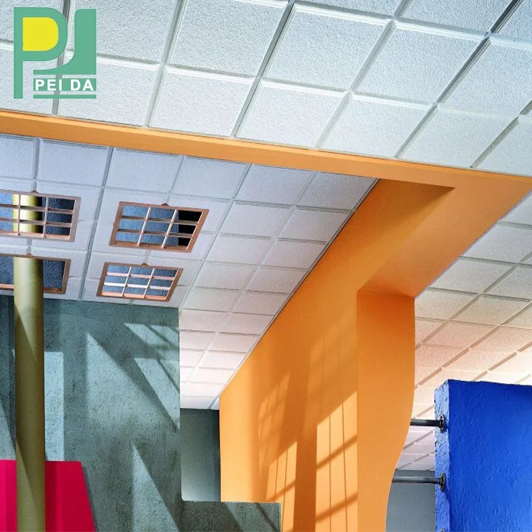 Easy To Install Interior Acoustic False Mineral Fiber Ceiling For Commerical