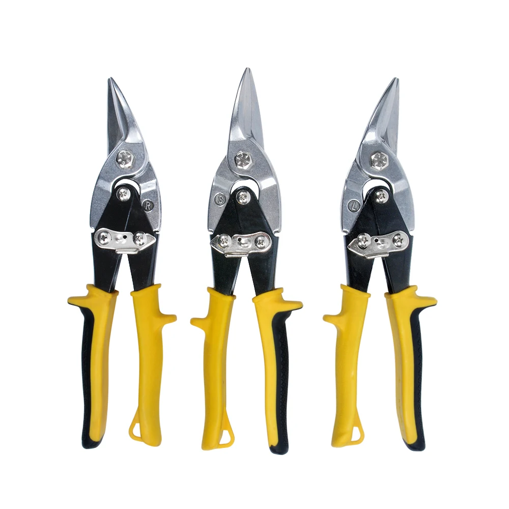 Taiwan Style 10' High Quality 55# High Carbon Steel Hand Tools Left Straight Right Cut Aviation Snips