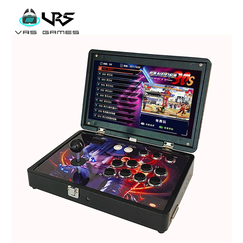 3D Video Game Console Arcade Metal Cartridge Coin Pusher Style Sport for Children English Language for Home Commercial Use