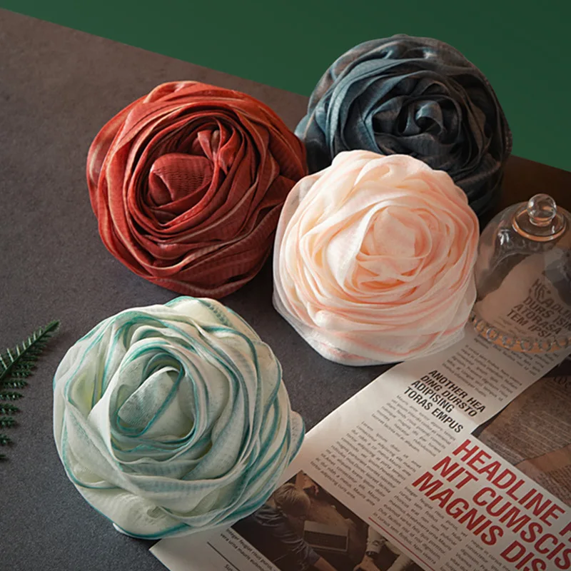 Factory Customized Shape/Color/ Logo/Packaging Rose Bath Ball 70g/60g/50g Bset Gift