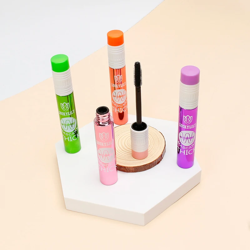 Luckylily New Design Colored Pencil Tube Mascara Wholesale Waterproof Mascara Curling Thick For Daily Life