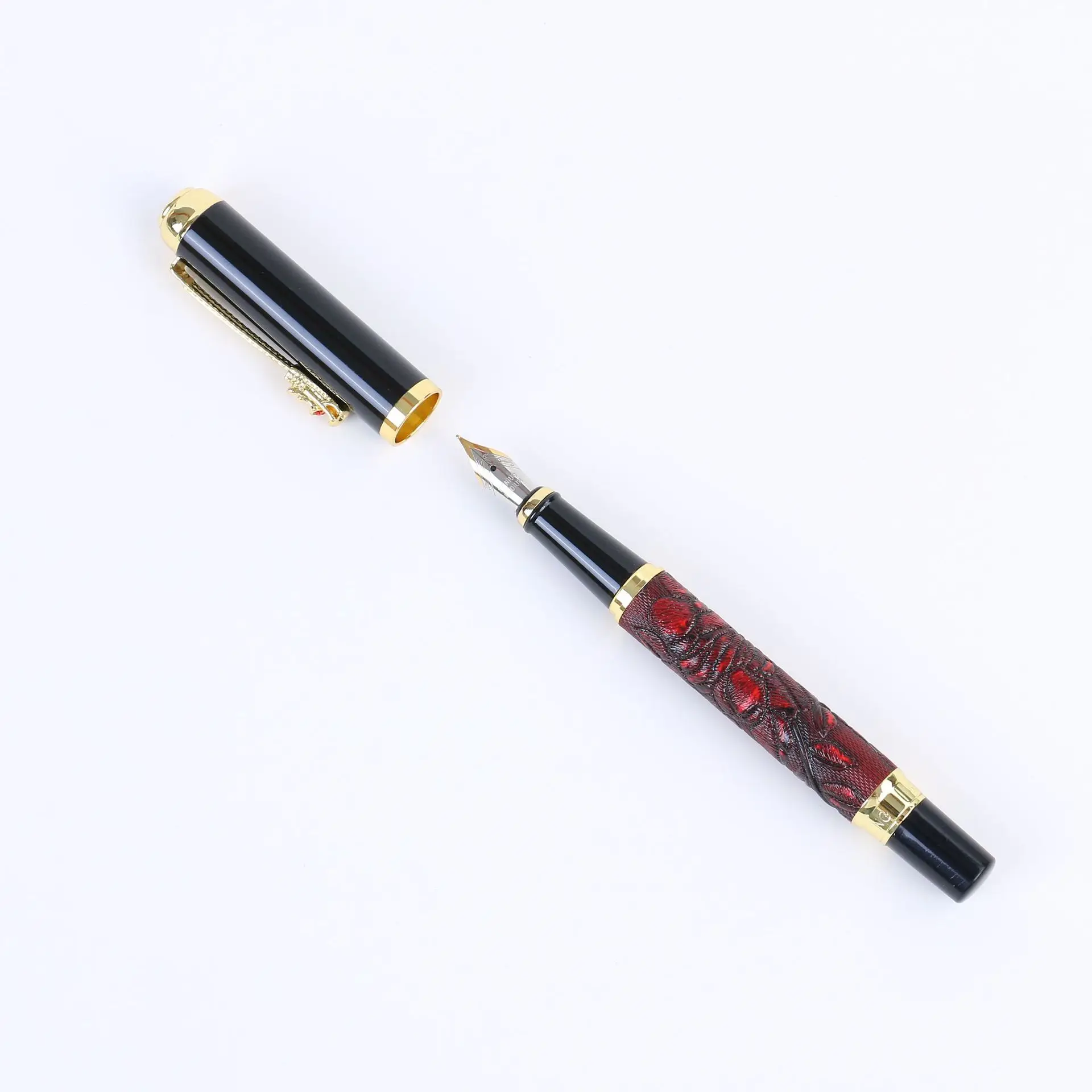 High Quality Luxury Metal Fountain Pen Ink With Custom Logo For Business Office School