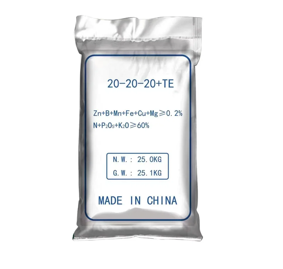 wholesale Quick Release 100% Water Soluble Agriculture Npk 20 20 20 Fertilizers factory price