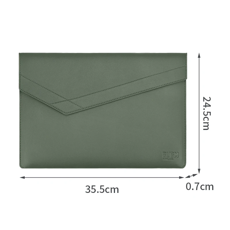 BUBM 13 inch Waterproof Slim PU Leather Fundas Labtop Bag Laptop Tas Taschen Sleeve Case for Macbook air pro